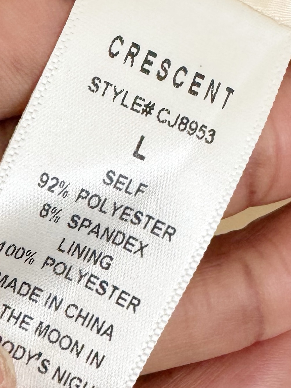 Crescent Cream Sleeveless Blazer Vest - Picture 8 of 11